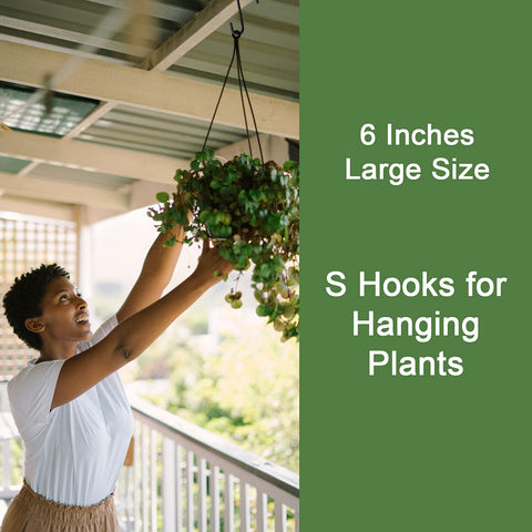 HiGift S hook with bird feeder ready for garden use.