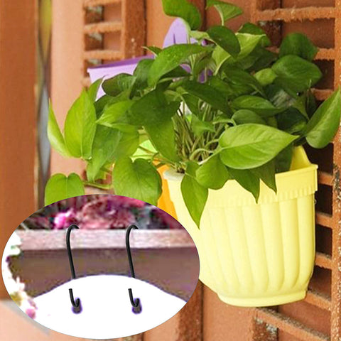 HiGift S hook organizing garden tools for easy access.