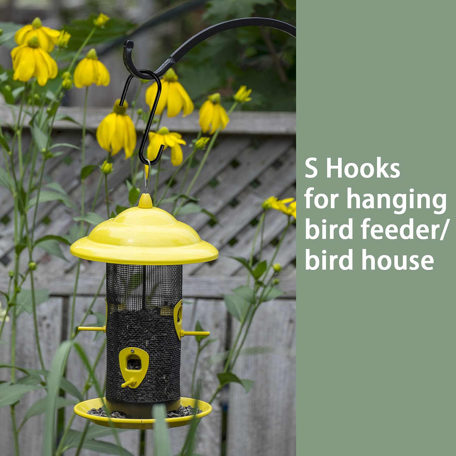 HiGift S hook suspends wind chimes for outdoor ambiance.
