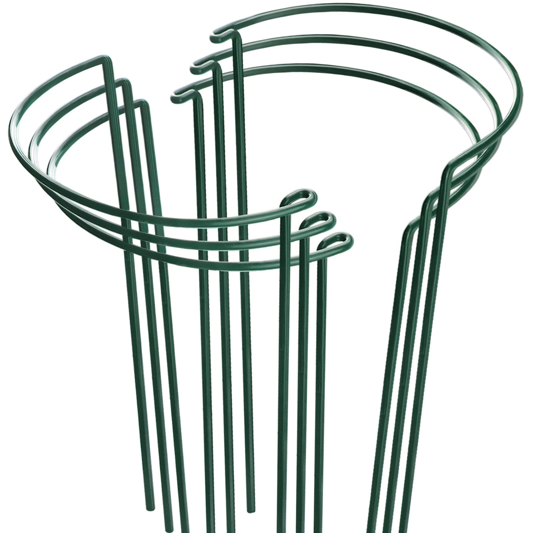 HiGift six-pack plant support stakes provide versatile garden support.