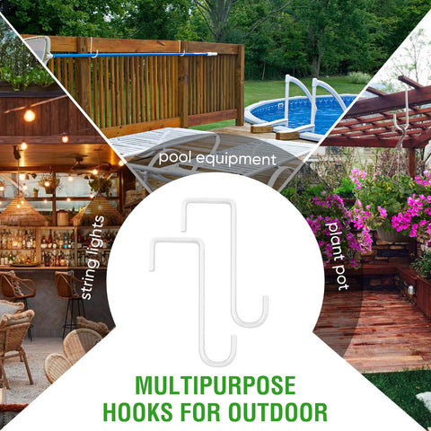 HiGift weather-resistant steel fence hook for all-weather use