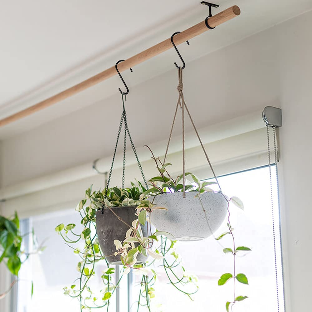 HiGift heavy-duty S Hook for garden tools and wind chimes