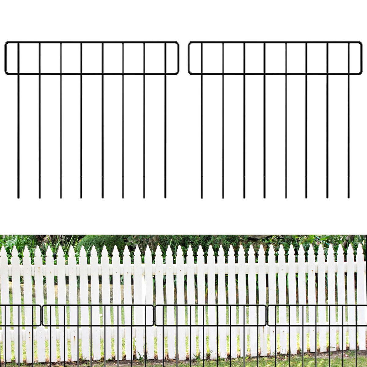 HIHADUUM animal barrier fence panel close-up shows sturdy welded steel for durable outdoor containment.