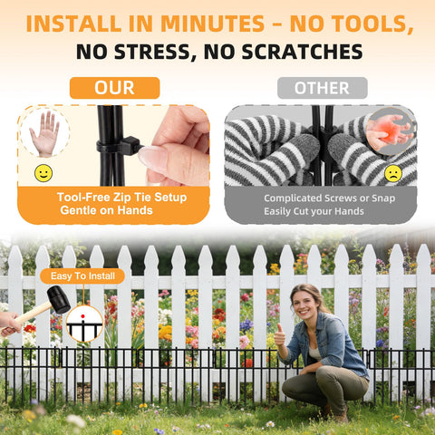 HIHADUUM 3.75mm steel wire detail reinforcing stability for pet fencing