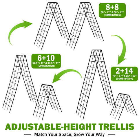 HIHADUUM anti-rust metal trellis designed for durable outdoor use