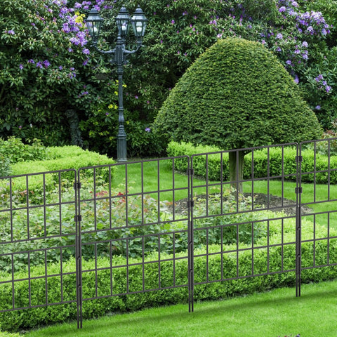 HIHADUUM decorative border fence offers flexible shaping for curves