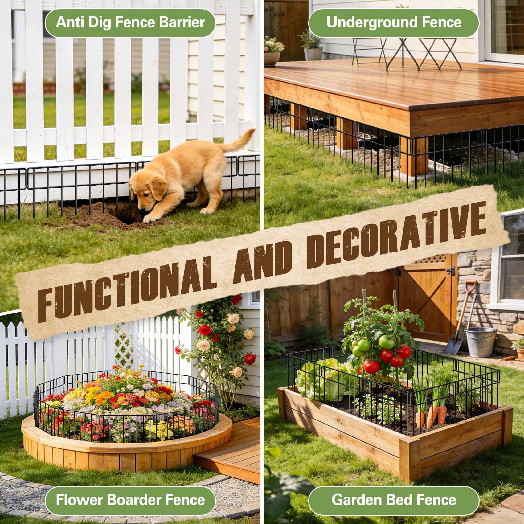 HIHADUUM flexible shape layout adapts to any garden configuration.