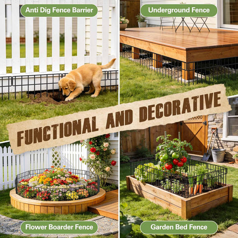 HIHADUUM flexible shape layout adapts to any garden configuration.