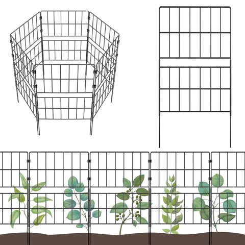 HIHADUUM garden fence panel interlock demonstrates sturdy assembly for stable borders