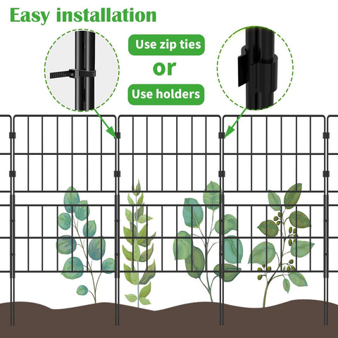 HIHADUUM no-dig fencing adapts to irregular garden edges