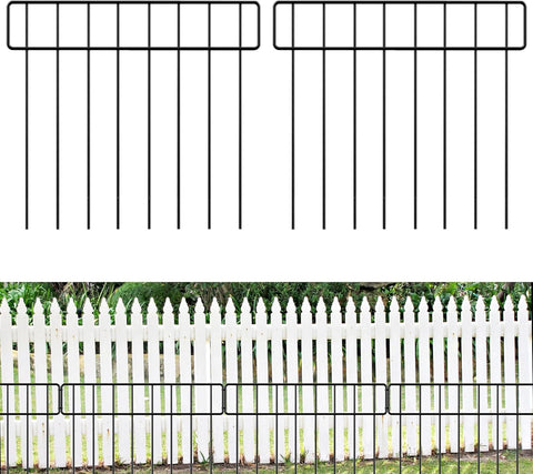 HIHADUUM no-dig fence panel 30-pack showcases 42.5 ft of flexible garden edging