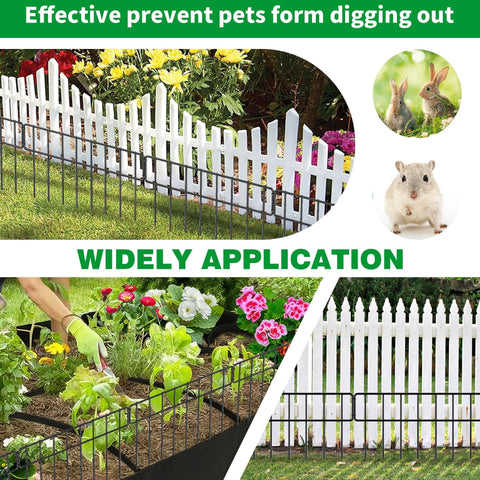HIHADUUM long 20 ft fencing extends coverage with minimal gaps.