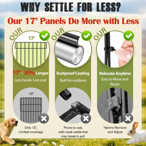 HIHADUUM rustproof metal fence with protective coating for outdoor durability.