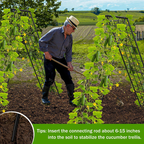 HIHADUUM space-saving foldable trellis stores flat when not in use