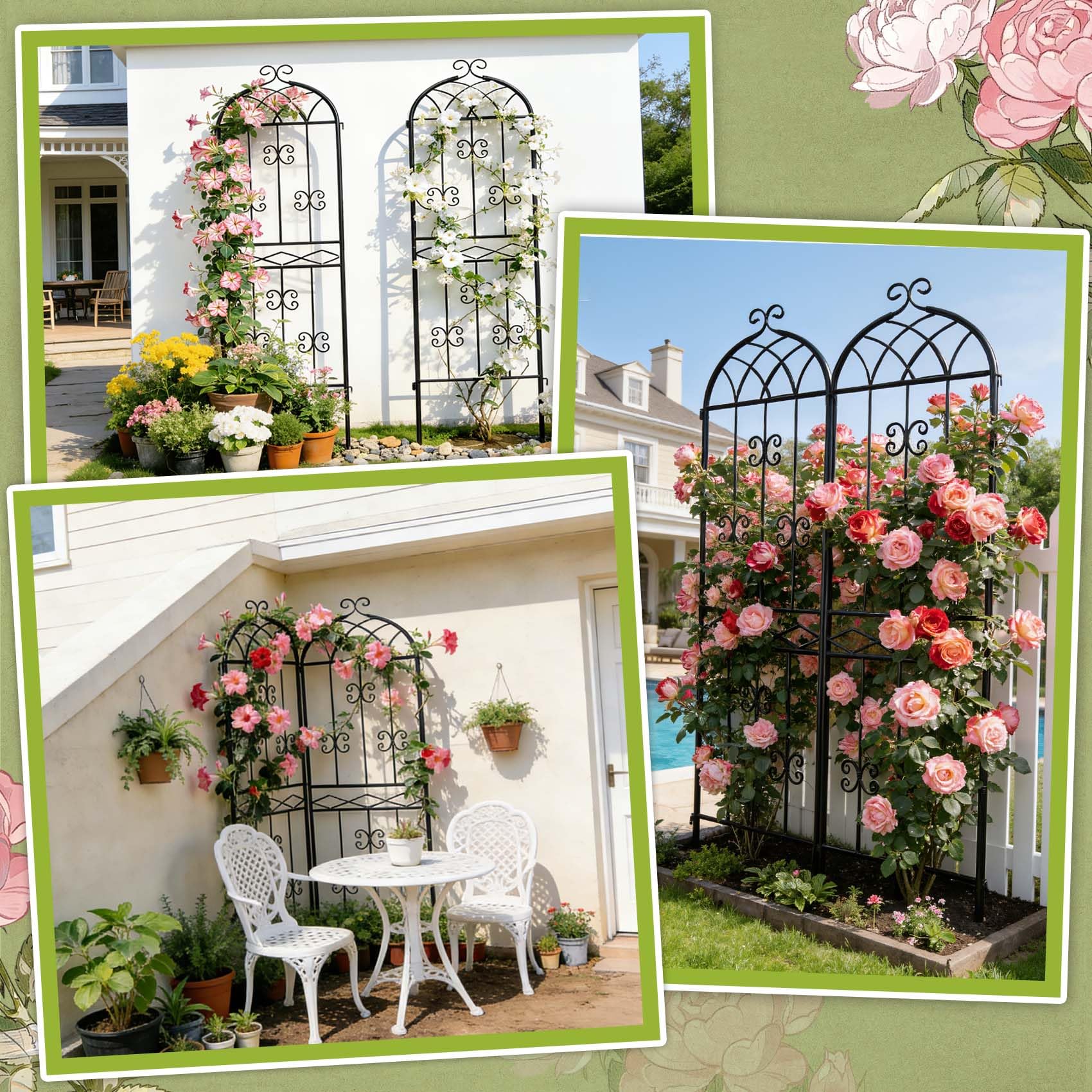 HIHADUUM two-panel set creates a larger, flexible layout for multi-plant setups.