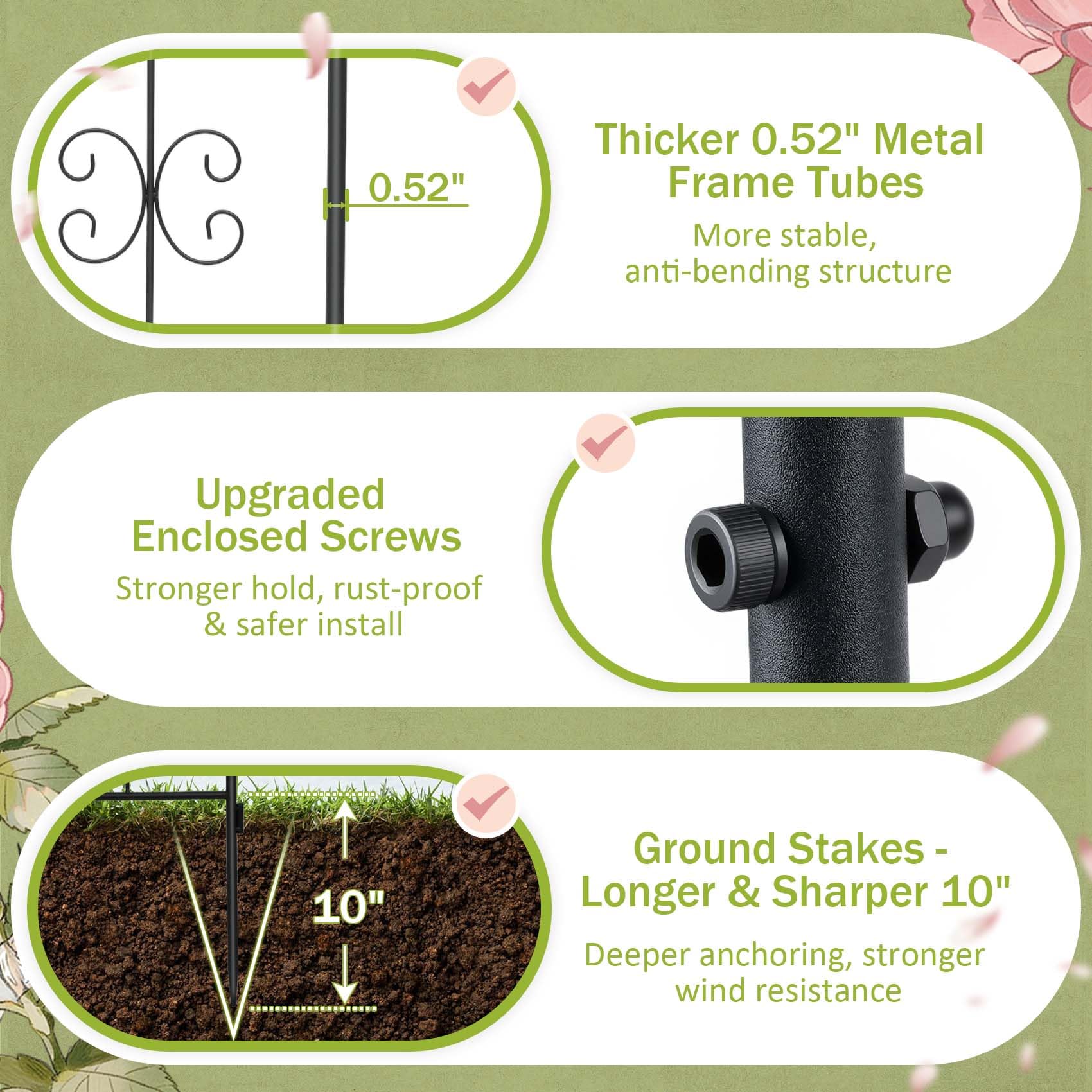 HIHADUUM weather-ready trellis withstands wind, sun, and rain in outdoor spaces.
