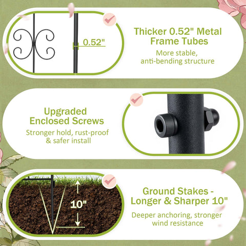 HIHADUUM weather-ready trellis withstands wind, sun, and rain in outdoor spaces.