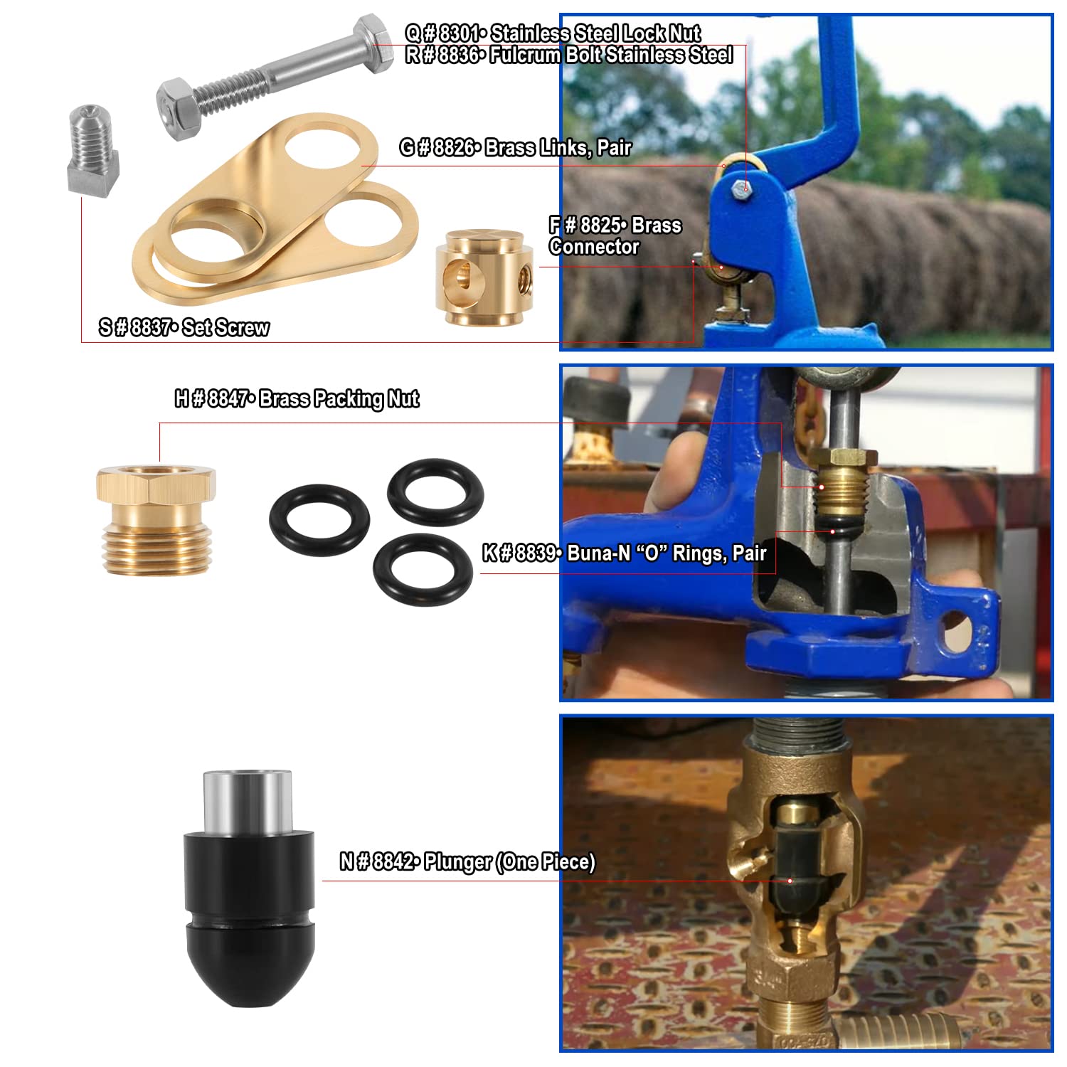 Hihitomorrow Buna-N O-rings resist wear and corrosion.
