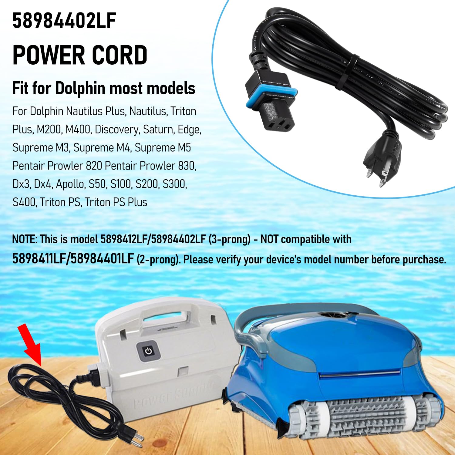 Hihitomorrow Dolphin Nautilus Plus cord replacement for reliable operation