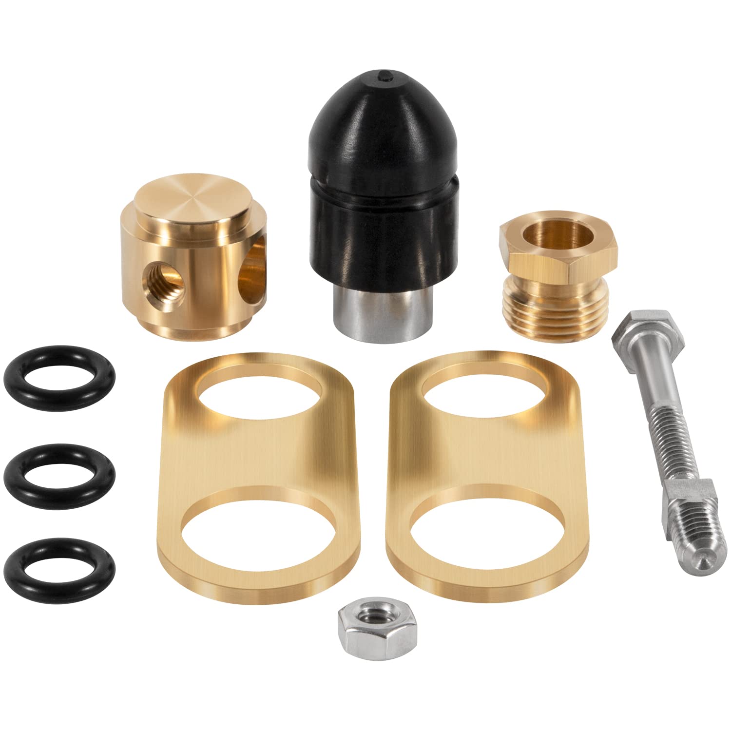 Hihitomorrow stainless lock nut provides secure mounting.