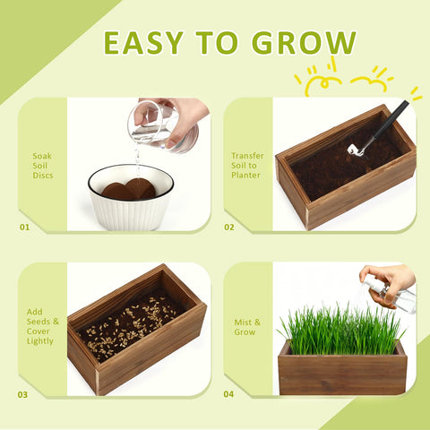 HiHOYA spray bottle keeps soil moist for steady growth.