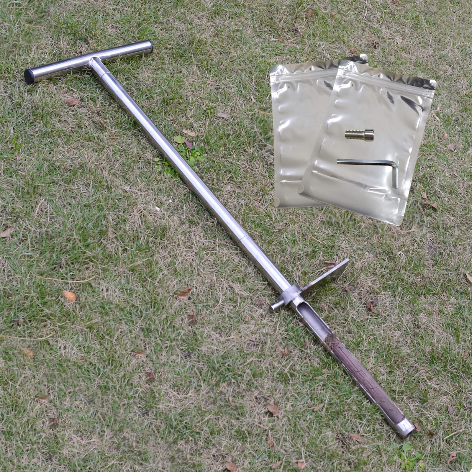 HiHydro 36-inch soil probe with foot pedal for easy soil sampling