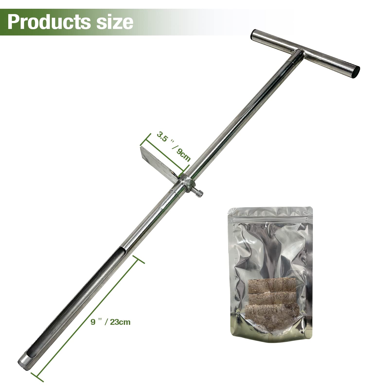 HiHydro two reusable sample bags for soil transfer