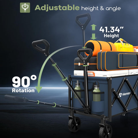 Hikemoon 120L interior capacity handles long or bulky loads with ease.