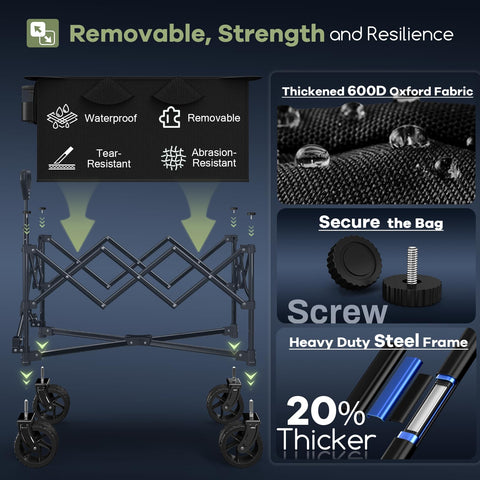 Hikemoon 600D Oxford fabric is tear-resistant