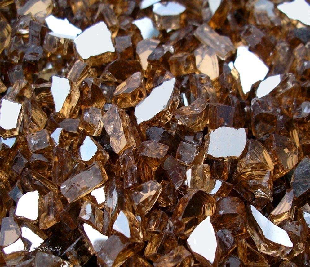 Hiland Fire Glass hides tubes and creates a sleek, modern aesthetic.