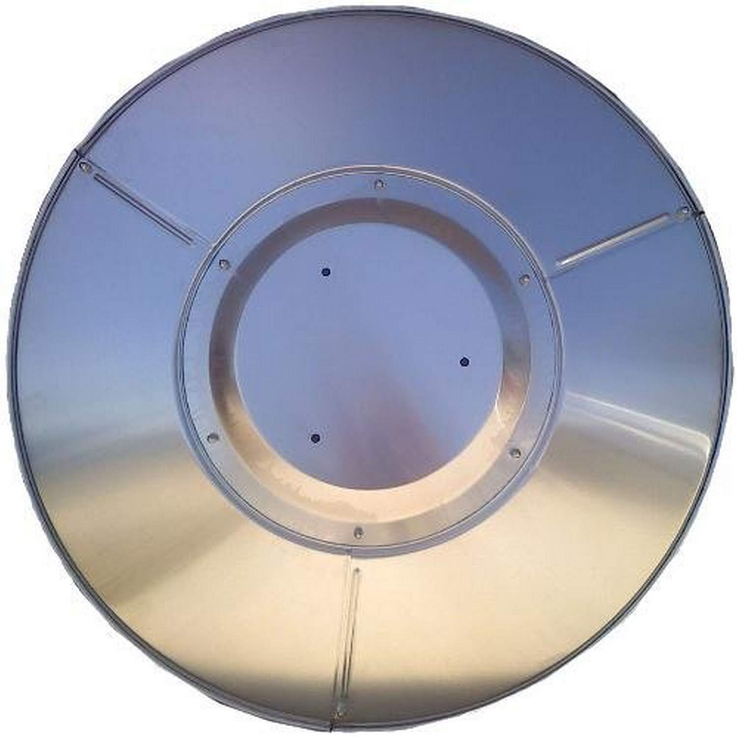 HILAND Heat Reflector Shield front view with four aluminum panels for patio heater efficiency