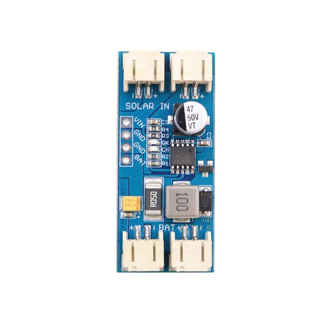 HiLetgo 12V solar panel input ready for MPPT charging configuration.