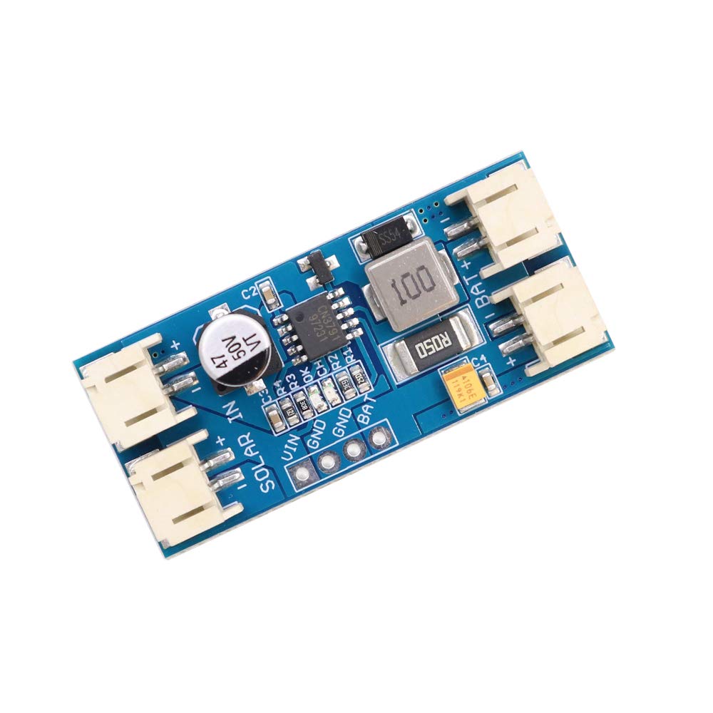 HiLetgo single-cell LiPo charging module connected for testing.