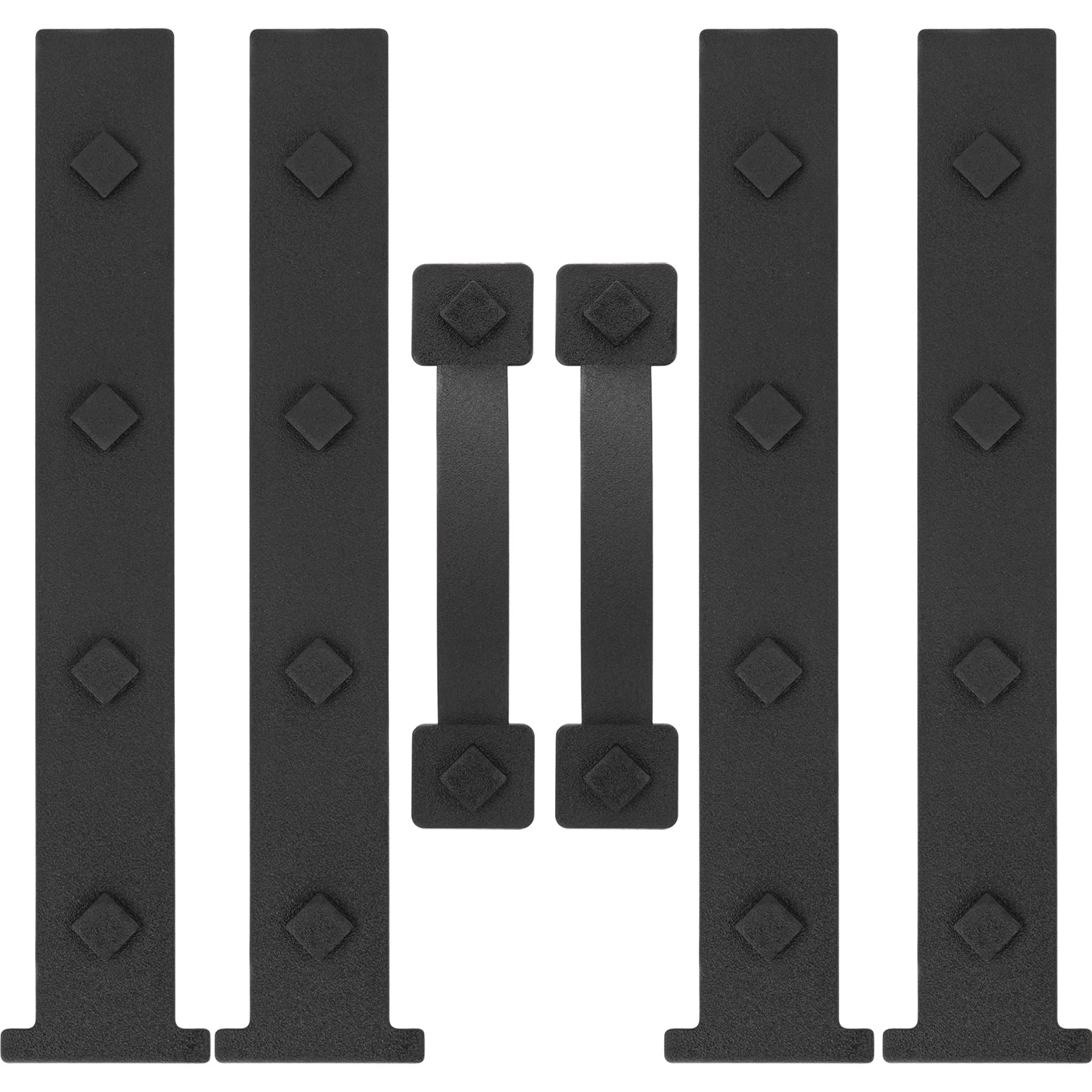 HILLMASTER magnetic hinges on a black door boost curb appeal.