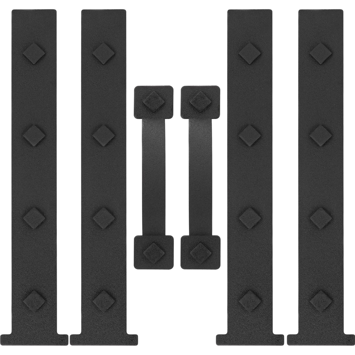 HILLMASTER magnetic hinges on a black door boost curb appeal.