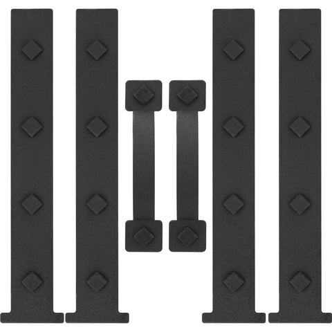 HILLMASTER magnetic hinges on a black door boost curb appeal.