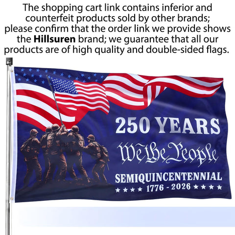 Hillsuren flag with reinforced grommets for quick, secure mounting.