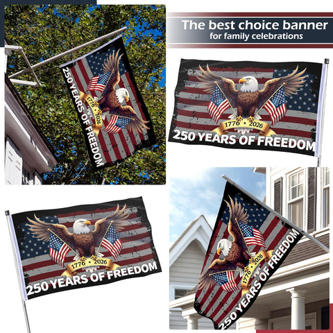 Hillsuren Independence Day flag decor enhances porches and lawns.
