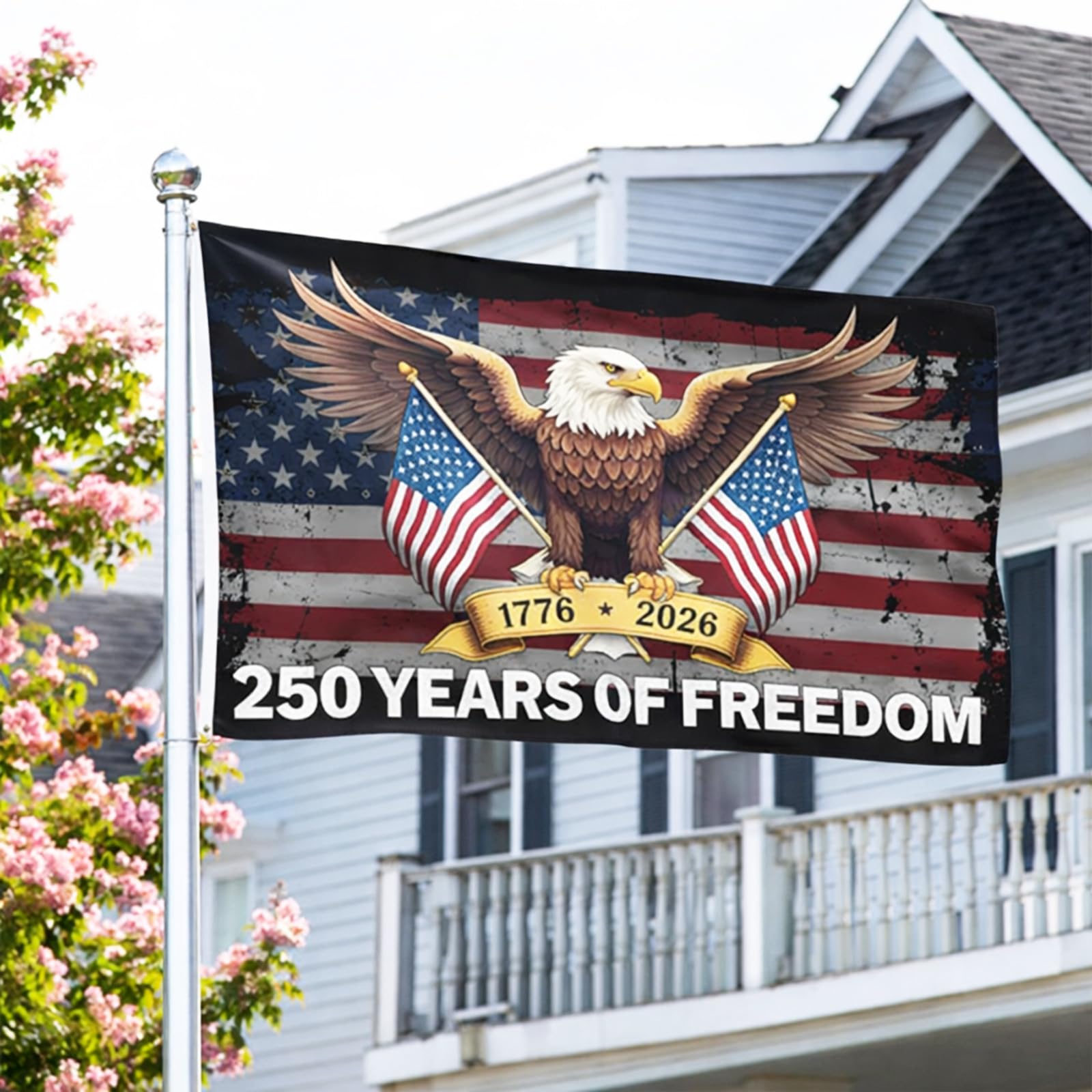 Hillsuren weather-durable polyester flag with fade-resistant colors.