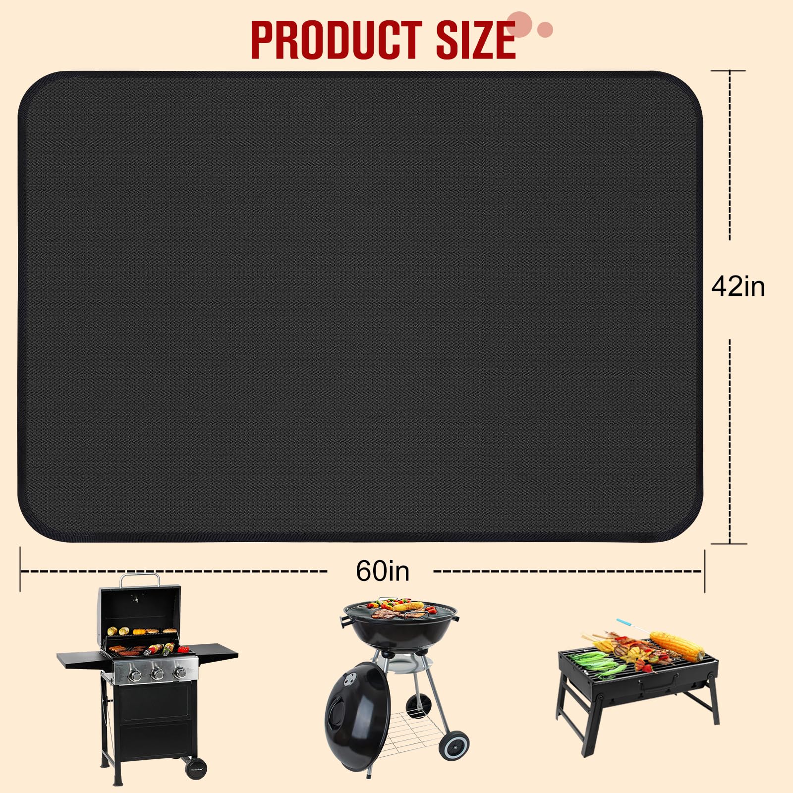 Himake heat-resistant coating withstands high heat up to 2000°F for safe grilling.