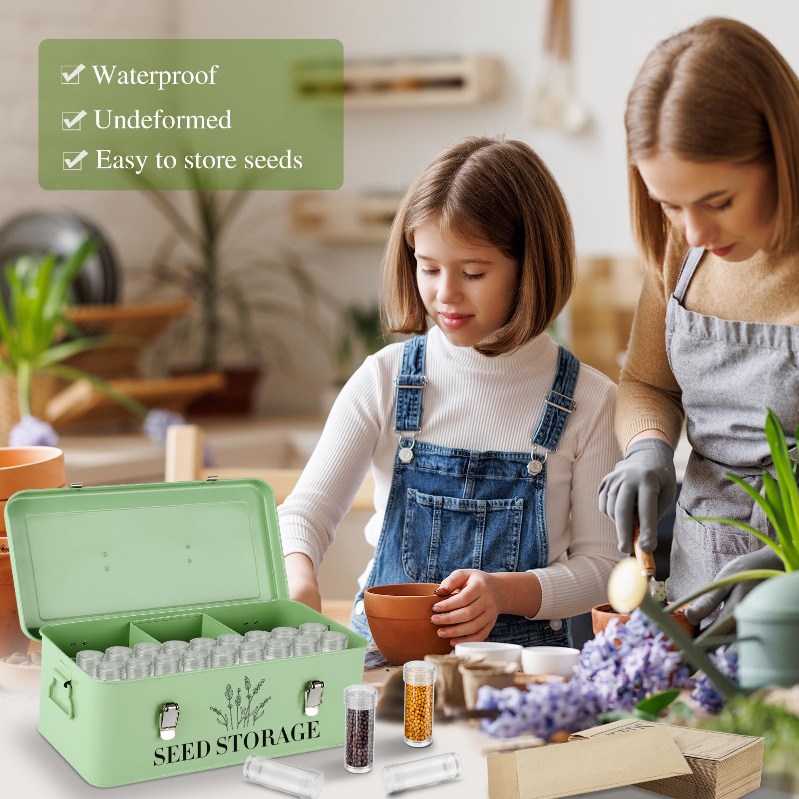 Himake safety lock latches seal the box against moisture and pests.