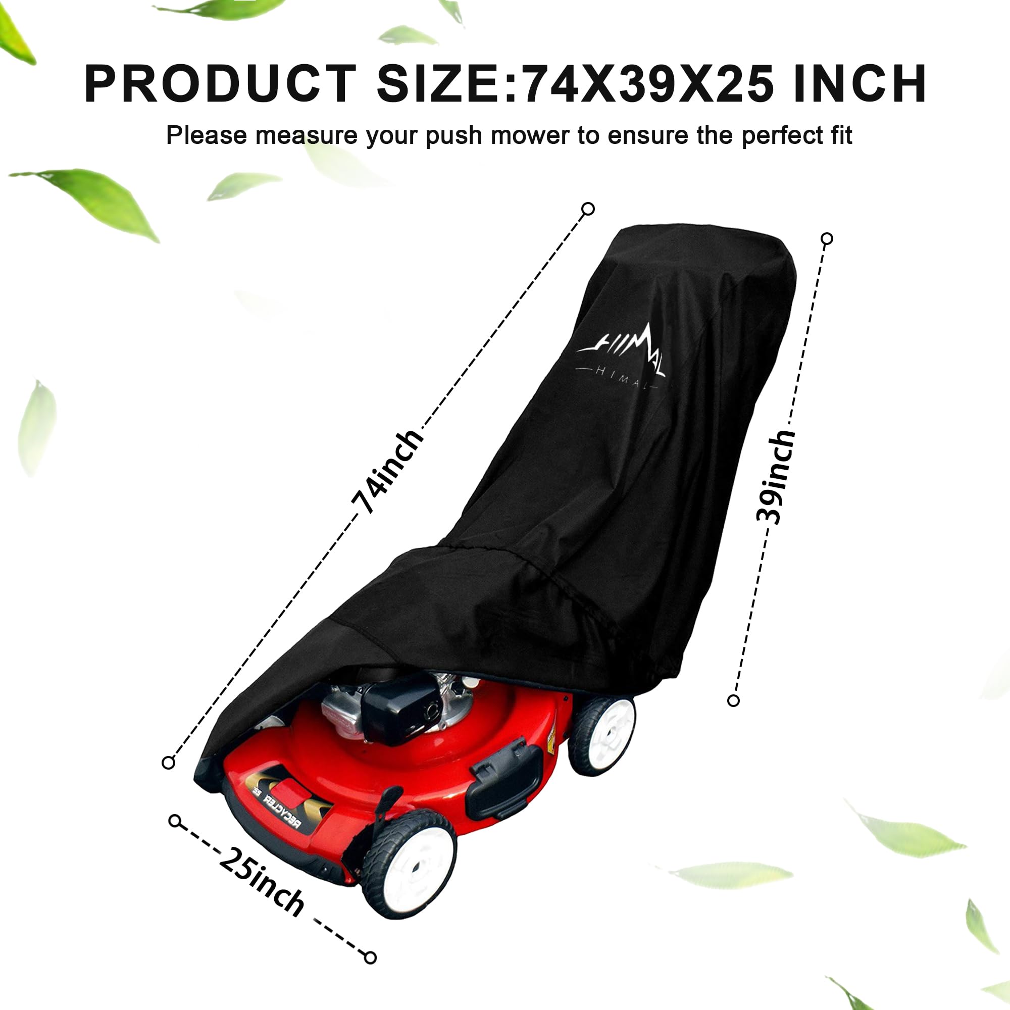 Himal Outdoors 600D oxford fabric delivers durable mower protection.