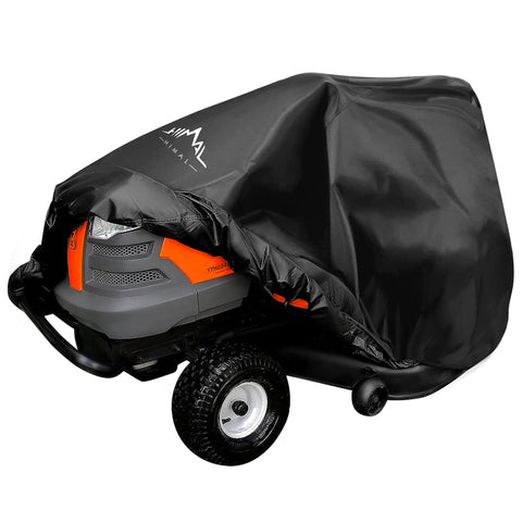 Himal Outdoors Pro riding mower cover shields a 54-inch deck from sun and weather.