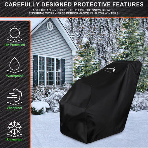 Himal Outdoors snow blower cover bottom elastic prevents slipping in wind