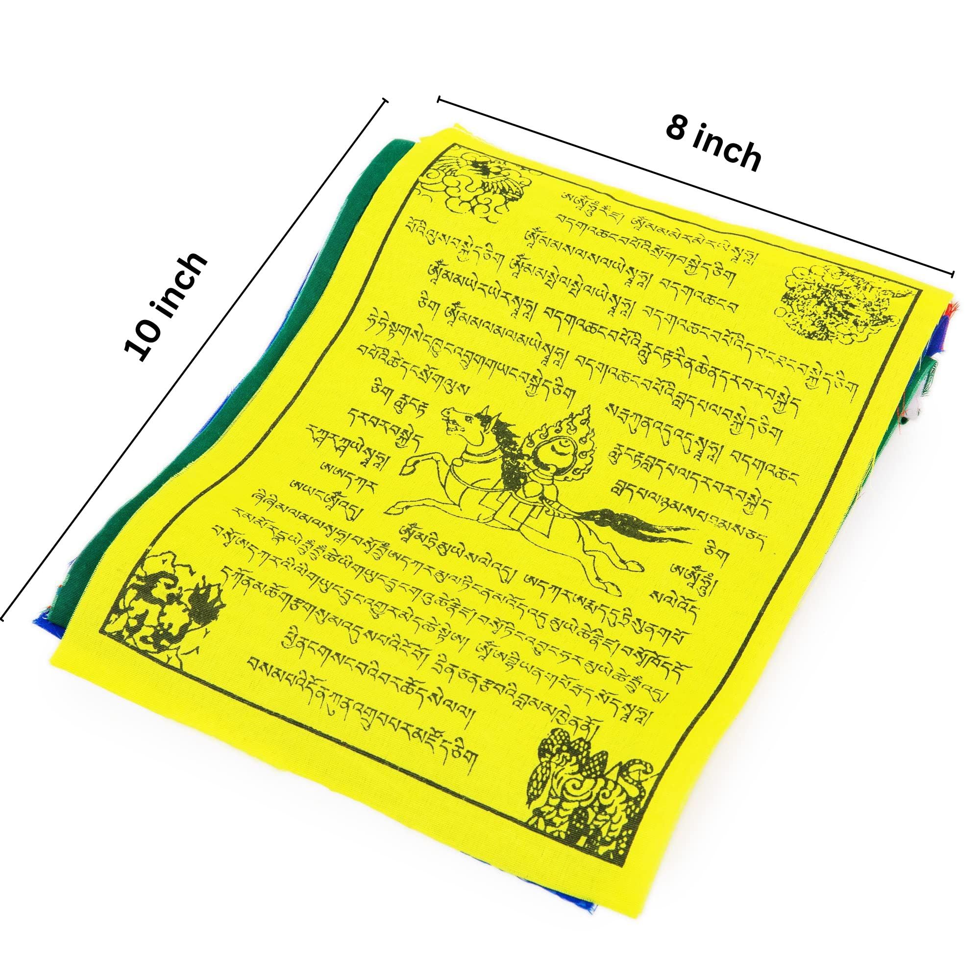 Himalayan Bazaar wind horse flag affirmation bright colors ideal for patio breeze