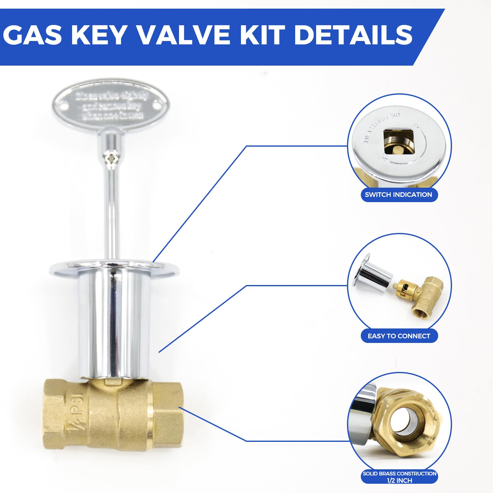 Himaweek 3 inch universal key for quick operation