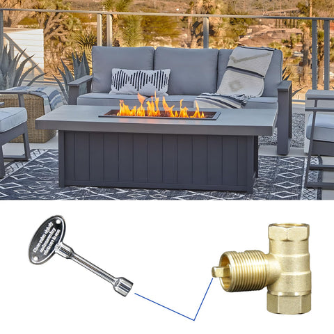 Ideal for fire pits, bowls, and tables with simple valve operation.
