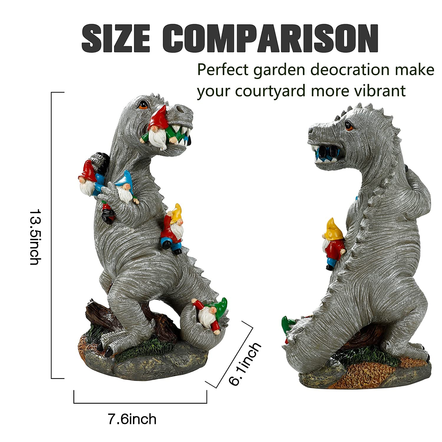 Himaweek patio yard statue fits lawn borders and fences