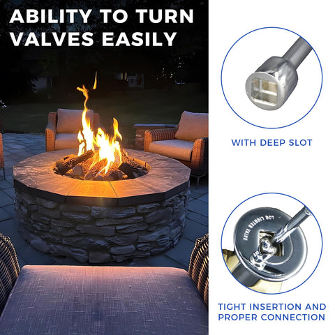 Two-piece Himaweek gas key set for easy replacement.