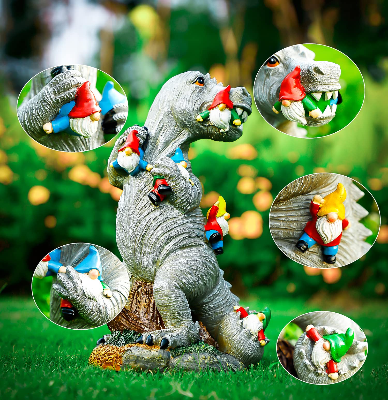 Himaweek vibrant-painted garden figure adding color and charm outdoors